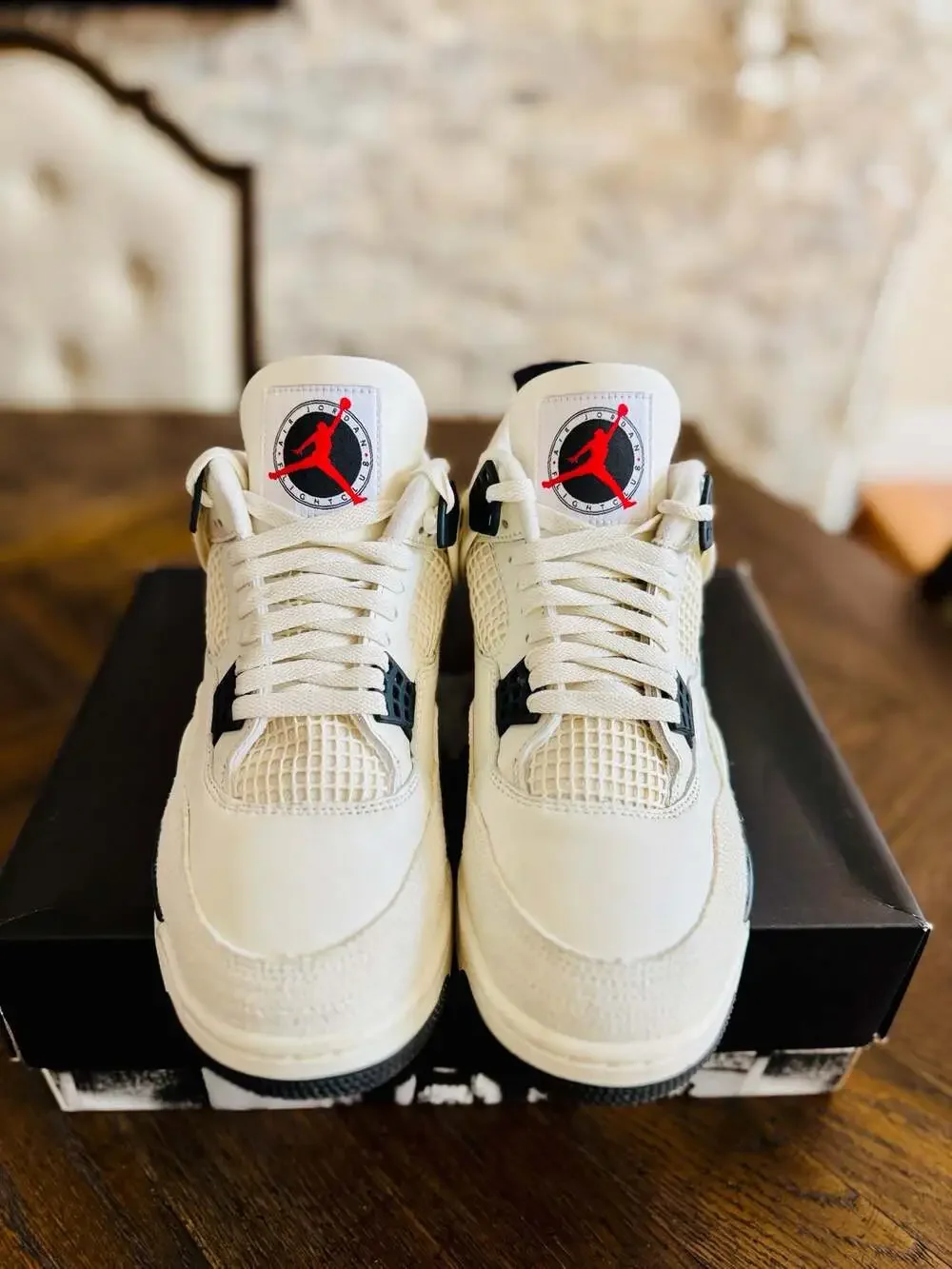 Air Jordan 4 Retro 'Flight Club' Sail/Black/University Red